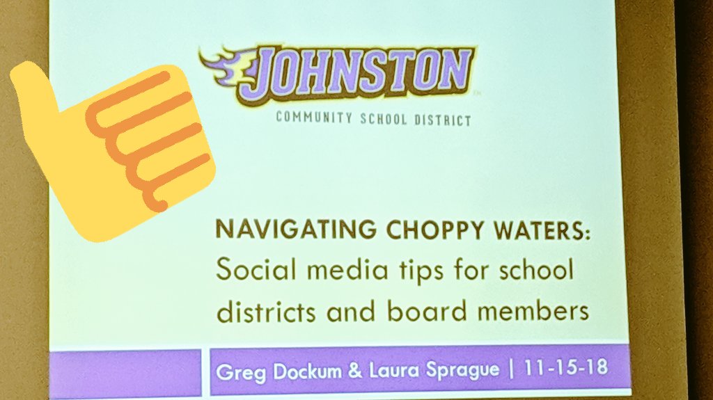 thinkteach's tweet photo. Great representation by @JohnstonCSD at #IASB18.  Thank you @DockumGreg and Laura Sprague for your leadership in this area. https://t.co/d6jYrJCPM8