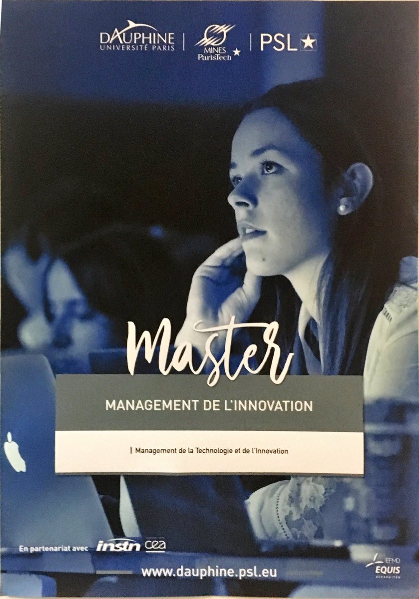 Albert David (@albert_david_26) on Twitter photo Une nouvelle mention de master <a href="/psl_univ/">Université PSL</a> : Management de l’innovation, avec un nouveau programme de M1 et comme M2 le célèbre <a href="/Master_MTI/">Master MTI 🚀</a>. Un diplôme <a href="/psl_univ/">Université PSL</a> porté par <a href="/Paris_Dauphine/">Université Paris Dauphine - PSL</a> et @MINES_ParisTech avec la précieuse collaboration de l’INSTN <a href="/CEAParisSaclay/">CEA Paris-Saclay</a>. Rentrée 2019 ! Une nouvelle mention de master <a href="/psl_univ/">Université PSL</a> : Management de l’innovation, avec un nouveau programme de M1 et comme M2 le célèbre <a href="/Master_MTI/">Master MTI 🚀</a>. Un diplôme <a href="/psl_univ/">Université PSL</a> porté par <a href="/Paris_Dauphine/">Université Paris Dauphine - PSL</a> et @MINES_ParisTech avec la précieuse collaboration de l’INSTN <a href="/CEAParisSaclay/">CEA Paris-Saclay</a>. Rentrée 2019 !