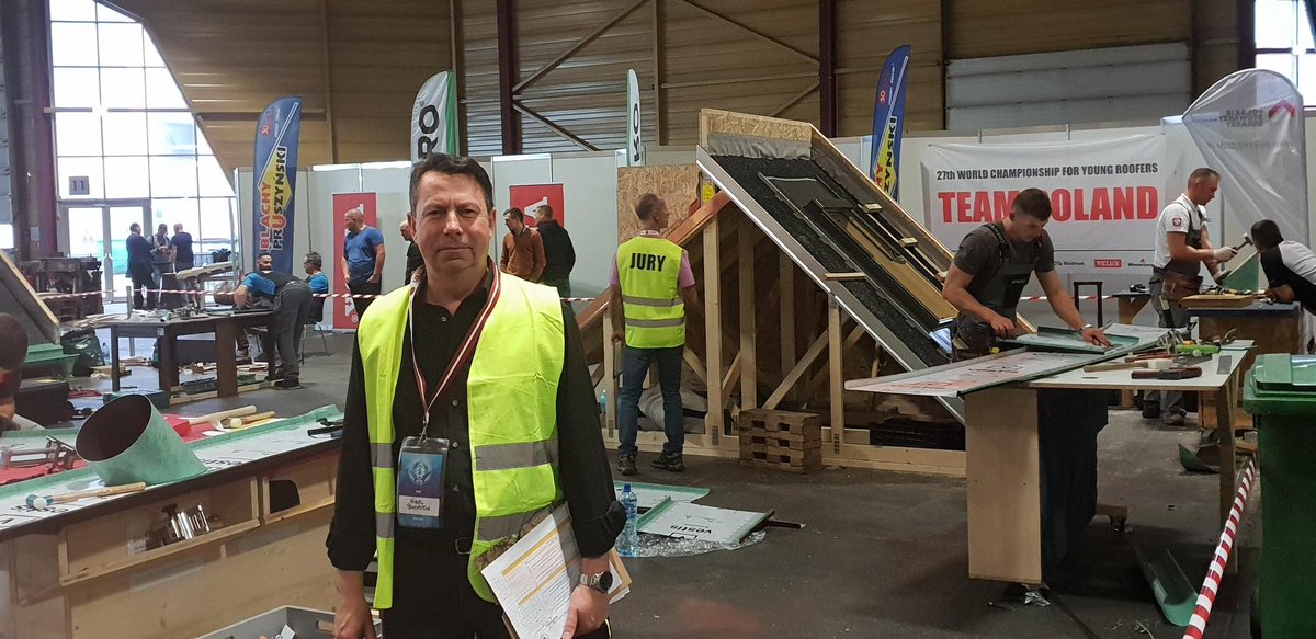 TheNFRC's tweet image. Also taking part in the IFD World Championship for Young Roofers is Nigel Johnson @FTMRC &amp;amp; @LeadContractors who is there to judge the Hard Metal Roofing category.