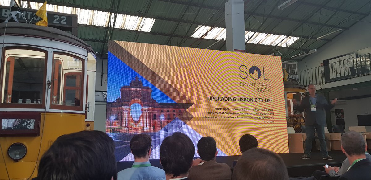 BeMeeper's tweet photo. Now it's time for Gonçalo Faria from @beta__i the man behind @SmartOpenLx to summarize this amazing journey!!! #SolMobility #Lisboa #Innovation #startups #mobility https://t.co/iBf3cekw2U