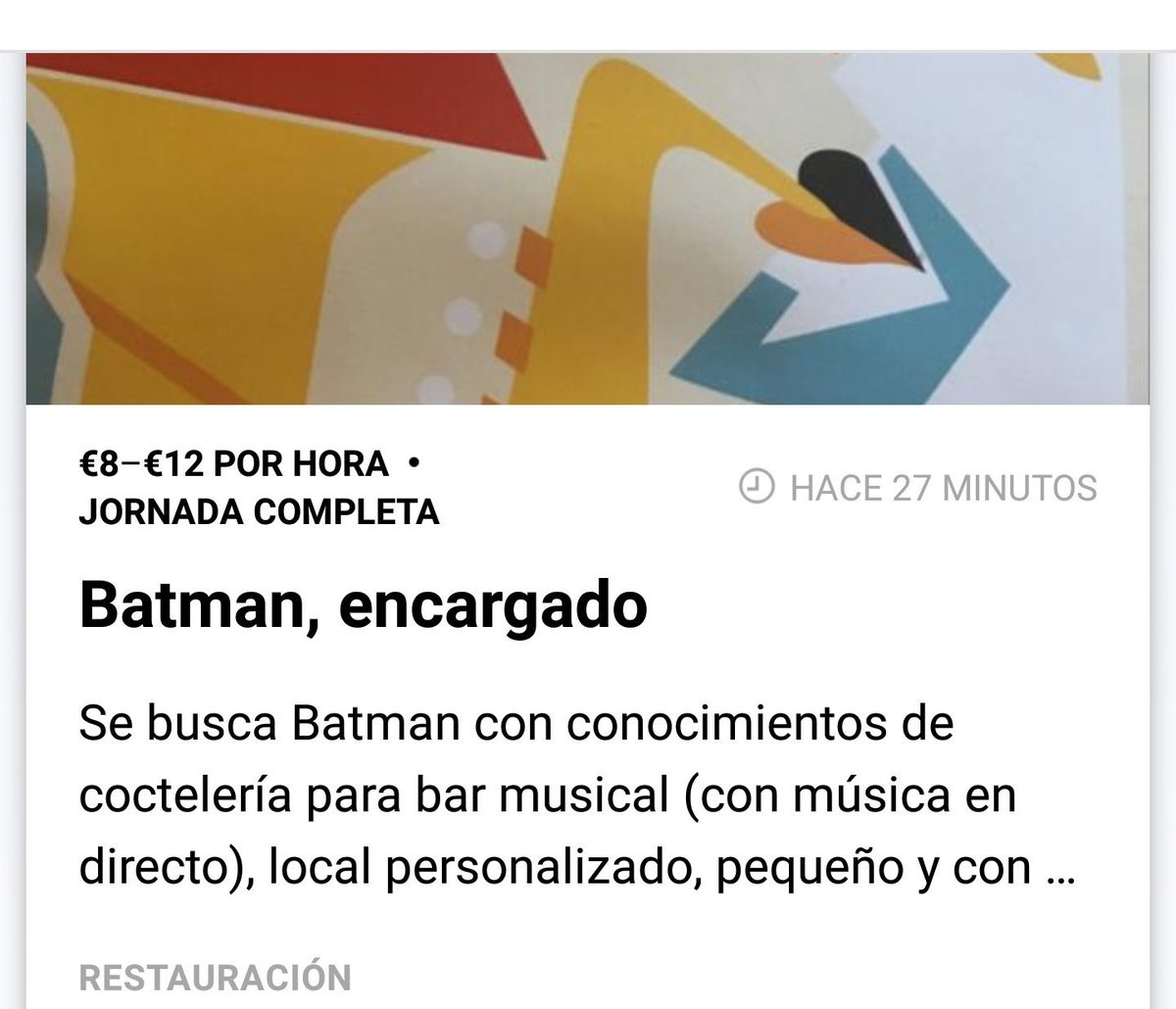 El trabajo está fatal hasta para los superheroes 😏😏😏