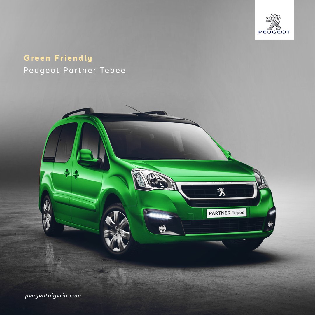 PanNigeriaLtd's tweet photo. Depending on the model you choose, the Partner Tepee has CO2 emissions as low as 125g/km.
Drive! You're not harming the Green!
#PeugeotPartner #PeugeotNigeria #GarageGoals #GoGreen #partnertepee #peugeot #cars #auto https://t.co/cUP9CPvOP7