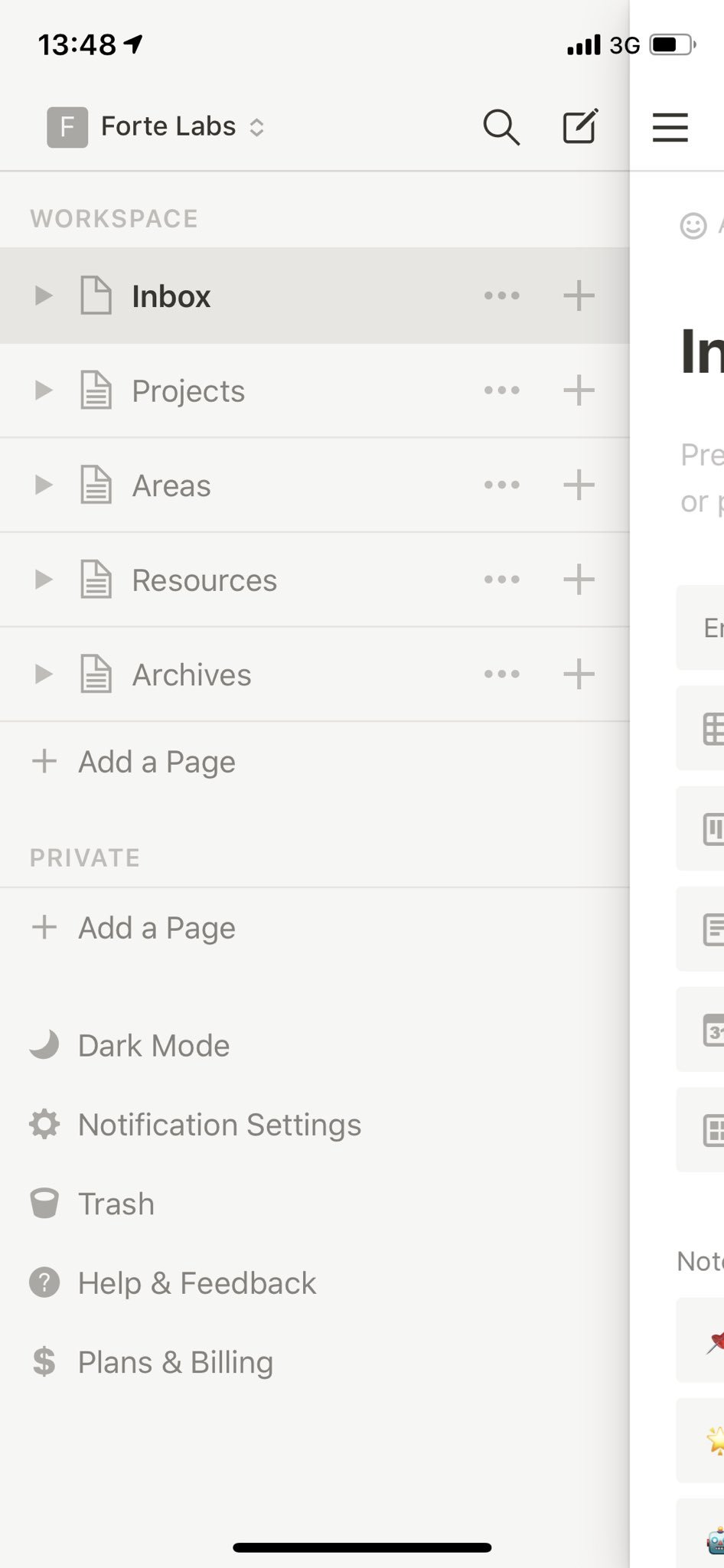 Tiago Forte on Twitter "3/ PARA implemented in apple Notes. “Notes