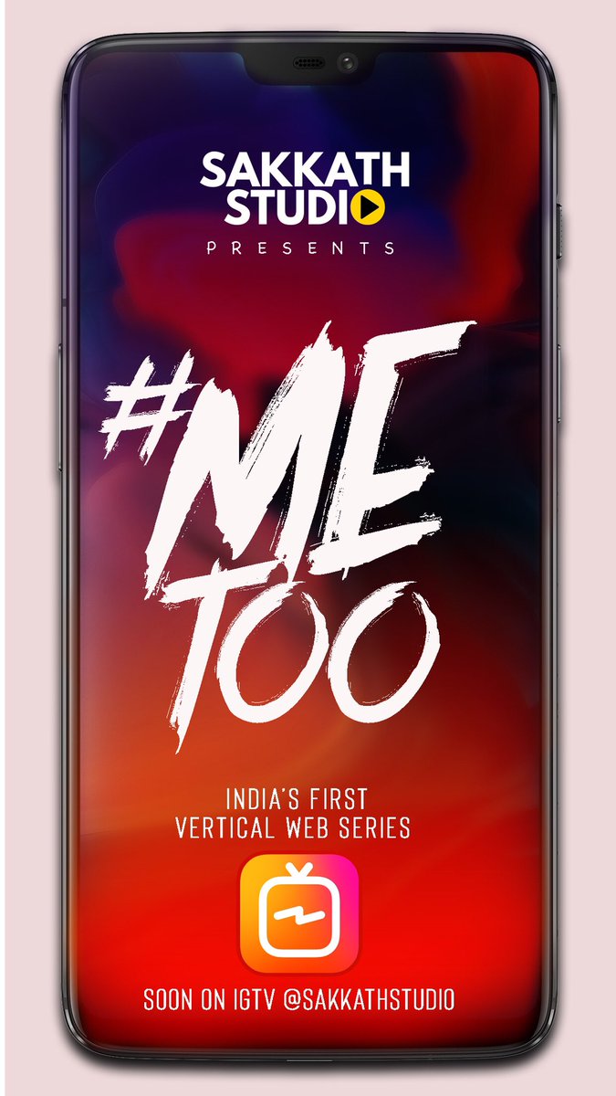 #LooseConnection , #DrPAL, #HateYouRomeo and now its time to announce another big move from <a href="/Sakkath_Studio/">Sakkath Studio</a> in association with <a href="/ShriMutthuCine/">Shri Mutthu Cine Services</a> presents India's first ever #Vertical #WebSeries
that will be exclusively launched on <a href="/igtvoficial/">IGTV</a> more sakkath stuff on its way :)