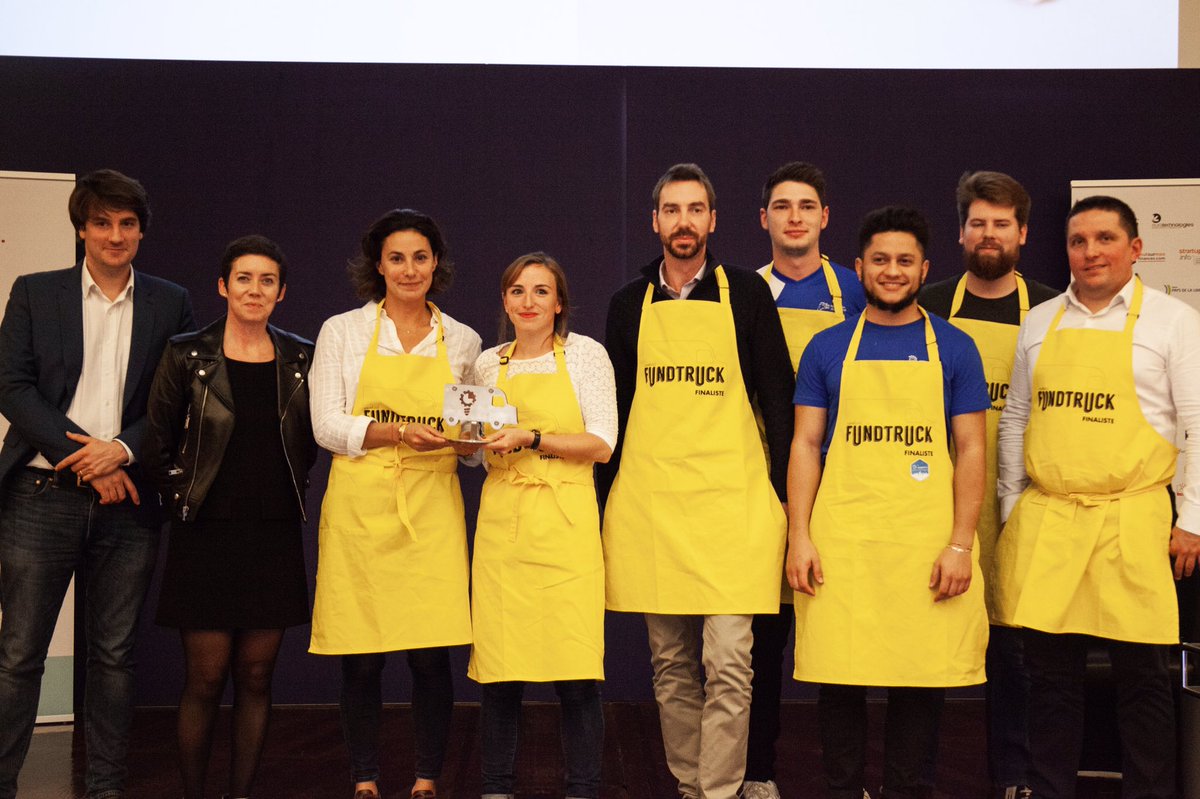 FundTruck's tweet photo. Un grand bravo à @_jho_fr pour cette victoire au #Fundtruck 2018. Bravo à tous les finalistes. Merci à nos 30 VC membres du jury et à tous ceux qui nous on rejoints au Ministère de l’économie ce midi pour cette finale 2018. Rendez-vous en 2019 ! https://t.co/omZjF07THu
