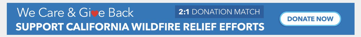 2:1 - the ratio that <a href="/Intuit/">Intuit</a> will match for every employee who donates to our California Fire Relief fund. Extremely proud to work for a company with a core value of "We Care &amp; Give Back" #IntuitCares @IntuitBrad <a href="/sasan_goodarzi/">Sasan Goodarzi</a> <a href="/acce/">Alex Chriss</a>