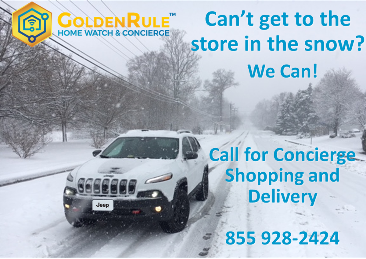 HomeWatch247's tweet photo. SNOW HAPPENS!
If you need provisions but can't get out in the bad weather - WE CAN! 
Call for our concierge shopping and delivery service.
855 928-2424 https://t.co/DRqOku3nZU