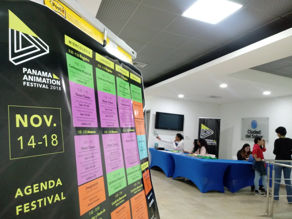noraduin's tweet photo. Comenzamos con las mejores vibras disfrutando del @panamaanimation. 
Arrancó la segunda jornada con la Conferencia Magistral "Creaciones de personajes 3D" dictada por Raynner Gil en la @CiudaddelSaber
#ArteCultura #PanamaAnimation https://t.co/CwDlBdgFtC