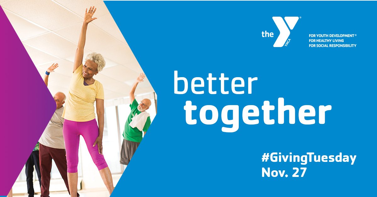 Every day the YMCA strengthens communities for children, families and older adults by providing programs that protect, teach, connect, heal, nourish and encourage. Please consider a gift to the YMCA on #GivingTuesday Nov. 27.