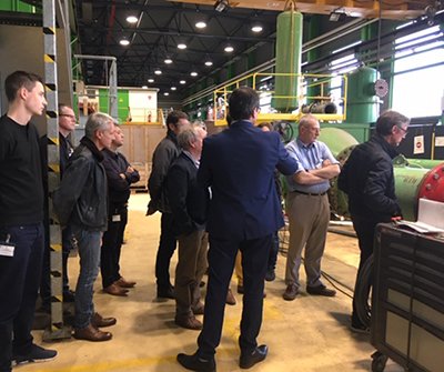 CetimFrance's tweet photo. La journée technique #ADE sur l'étanchéité à Nantes se termine avec la visite de la plateforme d'essais hydrauliques. Merci à tous les participants et RDV l'année prochaine. Retrouvez-nous sur https://t.co/IBc22Jrglt #lrccp #composites https://t.co/t9Gu8iq0Zb