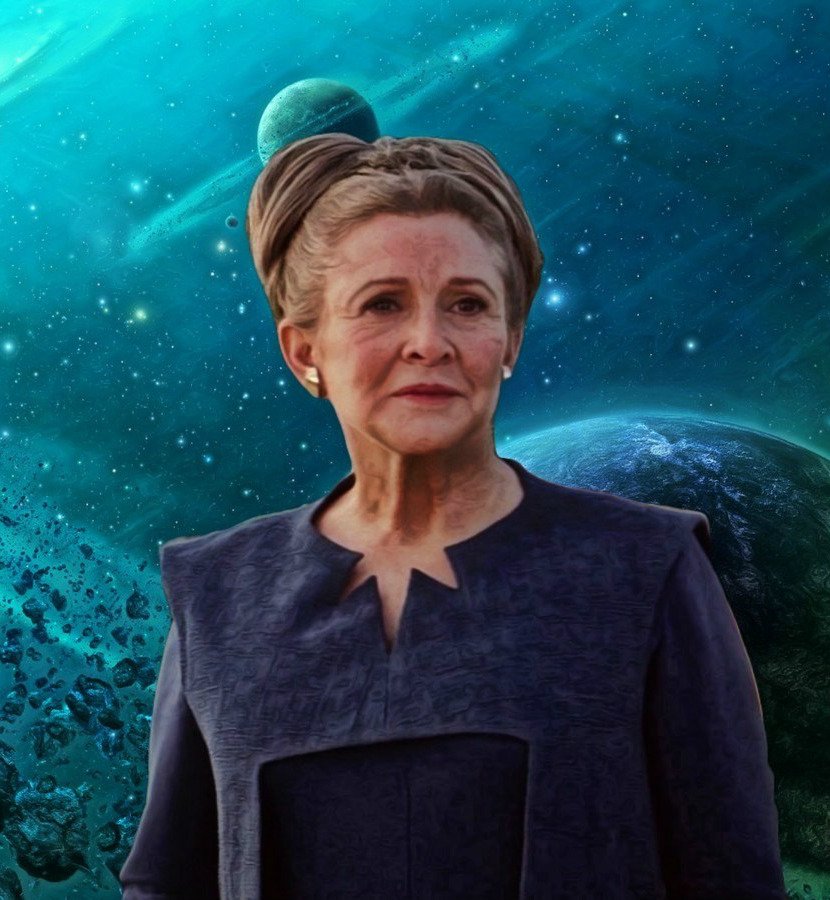 our beautiful princess 
#digitalart #princessleia #StarWarsShow 
#carriefisher @HamillHimself 💗☮️💗
