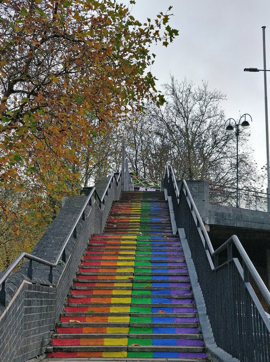 Fantastic to see this in the #Swindon Town Centre earlier (@inswindon <a href="/Swindonwiltspri/">Swindon & Wiltshire Pride</a>) #lgbt #TransAwarenessWeek #loveislove