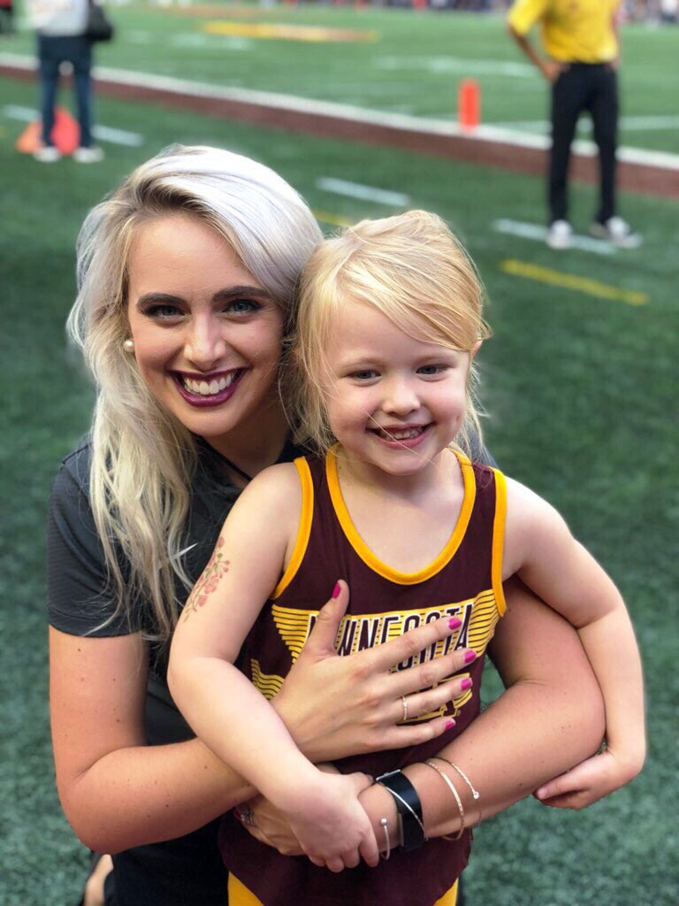 KristinaJeanMN's tweet photo. Today is Give to the Max Day and Addie is showing her Gopher Pride!  #gtmd2018 #umngive https://t.co/xlD23NQ7Nj