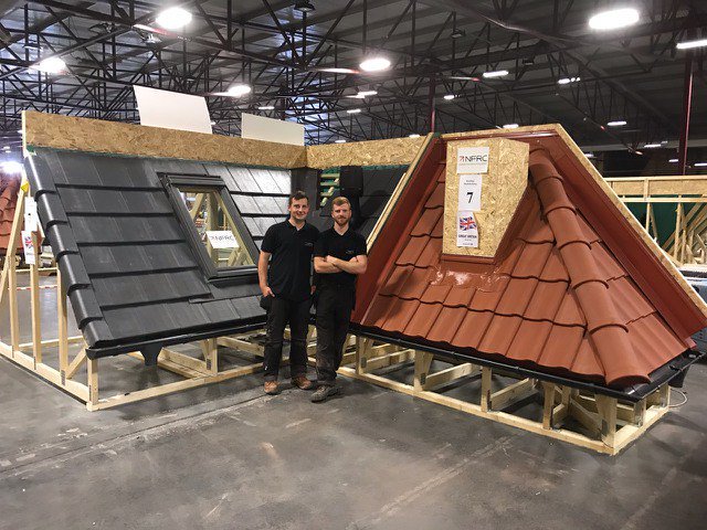TheNFRC's tweet photo. That's a wrap on day two of the IFD World Championship for Young Roofers competition. A huge well done to the NFRC UK Roofing Team, they've done a fantastic job. Only the President's Award left to go tomorrow. https://t.co/f5GzPT3yLS