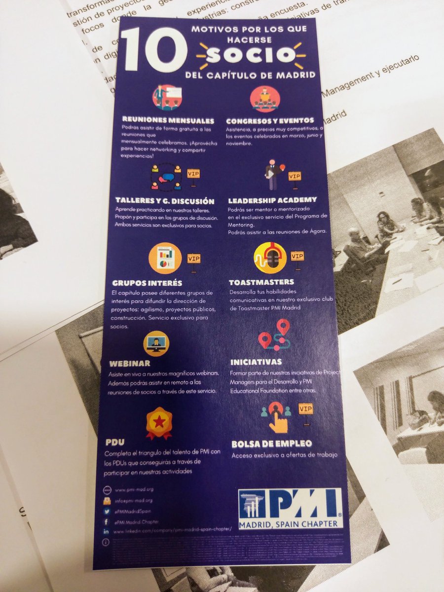 Solo te dejo
10 Motivos por los que deberías hacerte Socio de #PMI