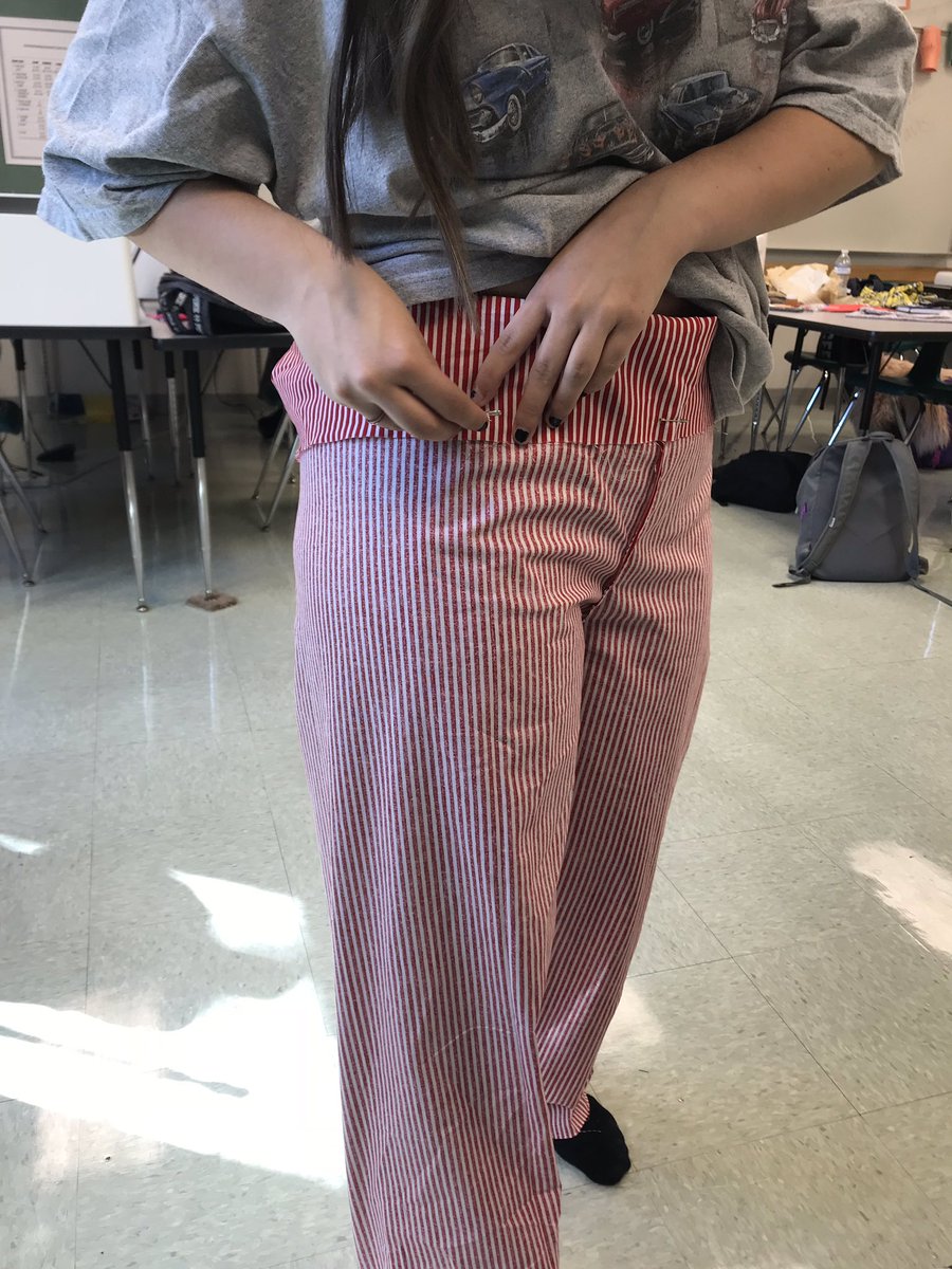 MrsRingstaff's tweet photo. Fashion Design students making pajama pants. #comfyandcute https://t.co/MtEyGkQemb