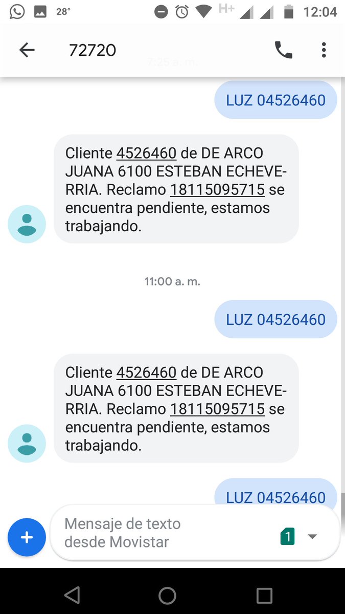 matiasmagenta's tweet photo. @OficialEdesur Las respuestas de las máquinas de #edesur. Lamentable servicio. https://t.co/ptGeZLDkPm