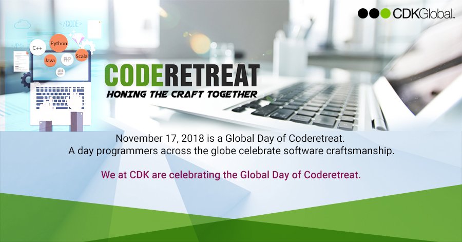 November 17, 2018 is a Global Day of #Coderetreat and we’re excited to join in the fun! Developers located in India can register via one of the following links based on location:

Pune: bit.ly/2RWG14v
Hyderabad: bit.ly/2zbJhSH

#gdcr18