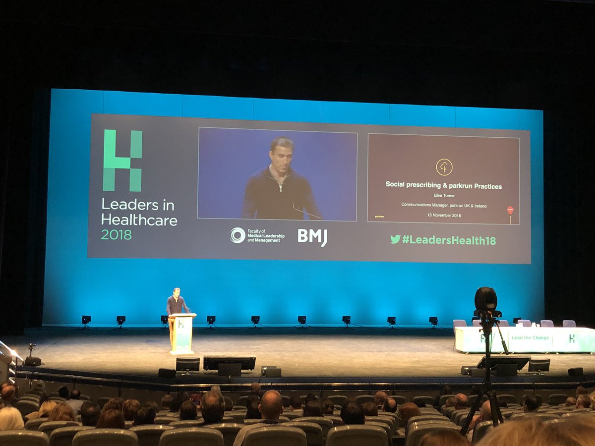 Vikki_JS's tweet photo. Really interesting to hear Glen Turner’s own personal experience of social prescribing and @parkrun Very inspiring and shows the true benefits! #LeadersHealth18 https://t.co/0tHv4a0CM6