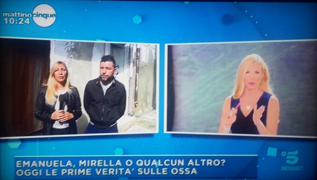 agnesestraw's tweet photo. A @mattino5 ospite Enzo, il fratello di #Gessica #Lattuca. Secondo l’uomo, e lo ha ribadito a #mattino5, la sorella non si sarebbe allontanata lasciando i quattro figlioletti. Intanto, a casa del compagno #Filippo #Russotto il sangue non è di Gessica https://t.co/98EPXi3f3F