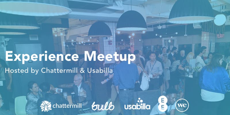 usabilla's tweet photo. We're hosting a meetup together with @ChattermillAI next Wednesday at @WeWorkUK in London. With amazing #CX leaders from @bulbenergy and @EE presenting, we hope to see you there! https://t.co/oa4mYZ0Htr https://t.co/SeD0SAiorl