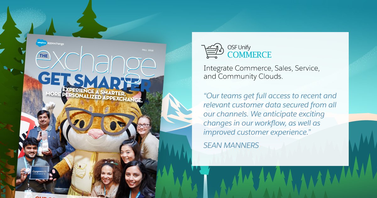osfdigital's tweet image. It fills us with #appyness to have been mentioned in this month’s issue of @Salesforce ’s @appexchange magazine by our client @Lifeisgood . Check out page 23 here sforce.co/2FoKRX6 where Sean Manners talks about our #OSFUnifyCOMMERCE implementation.