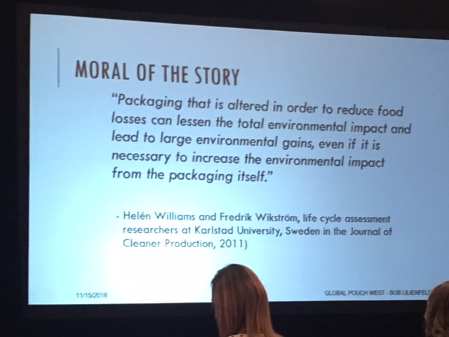 Very thoughful slide from Bob Lilienfeld here at #GlobalPouch West