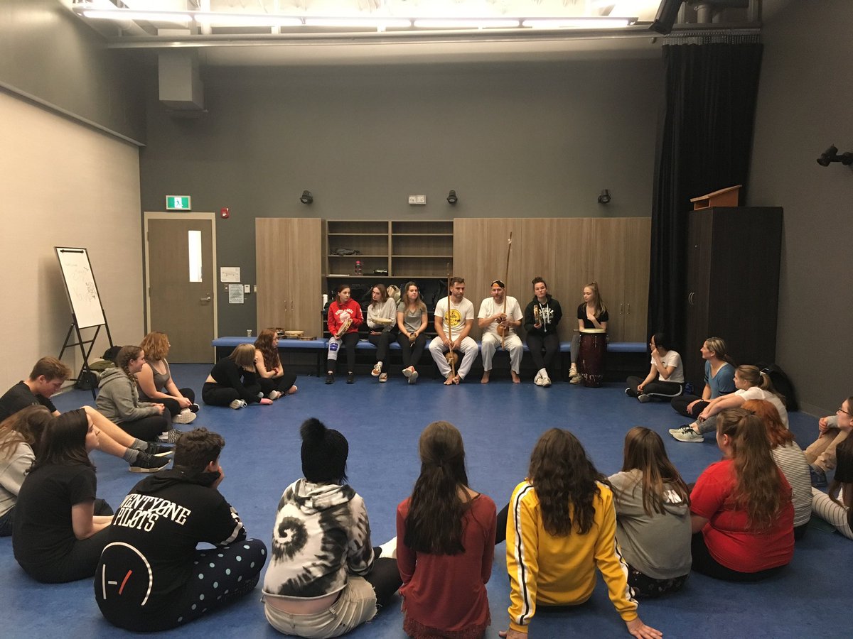 islandviewhigh's tweet photo. Island View High Dance 11 students learning Capoeira which is an Afro-Brazilian martial art that combines elements of dance, acrobatics and music. #cooltechniques #culturalproficiency #lotsoffun @islandviewhigh @HRCE_Official https://t.co/6UZQP32P8M