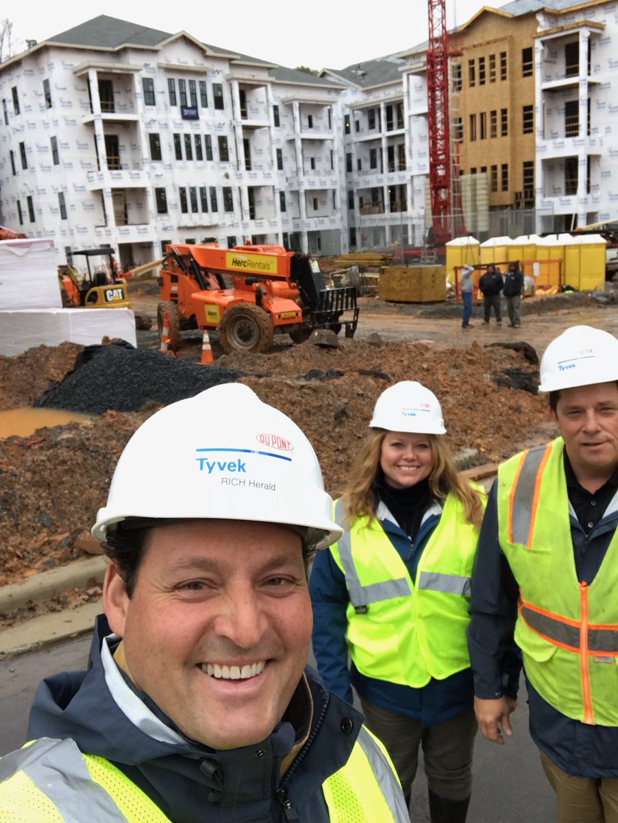 TyvekNC's tweet photo. Tyvek Specialists on the job in Raleigh!  @parksite https://t.co/lgsvoUfUu5