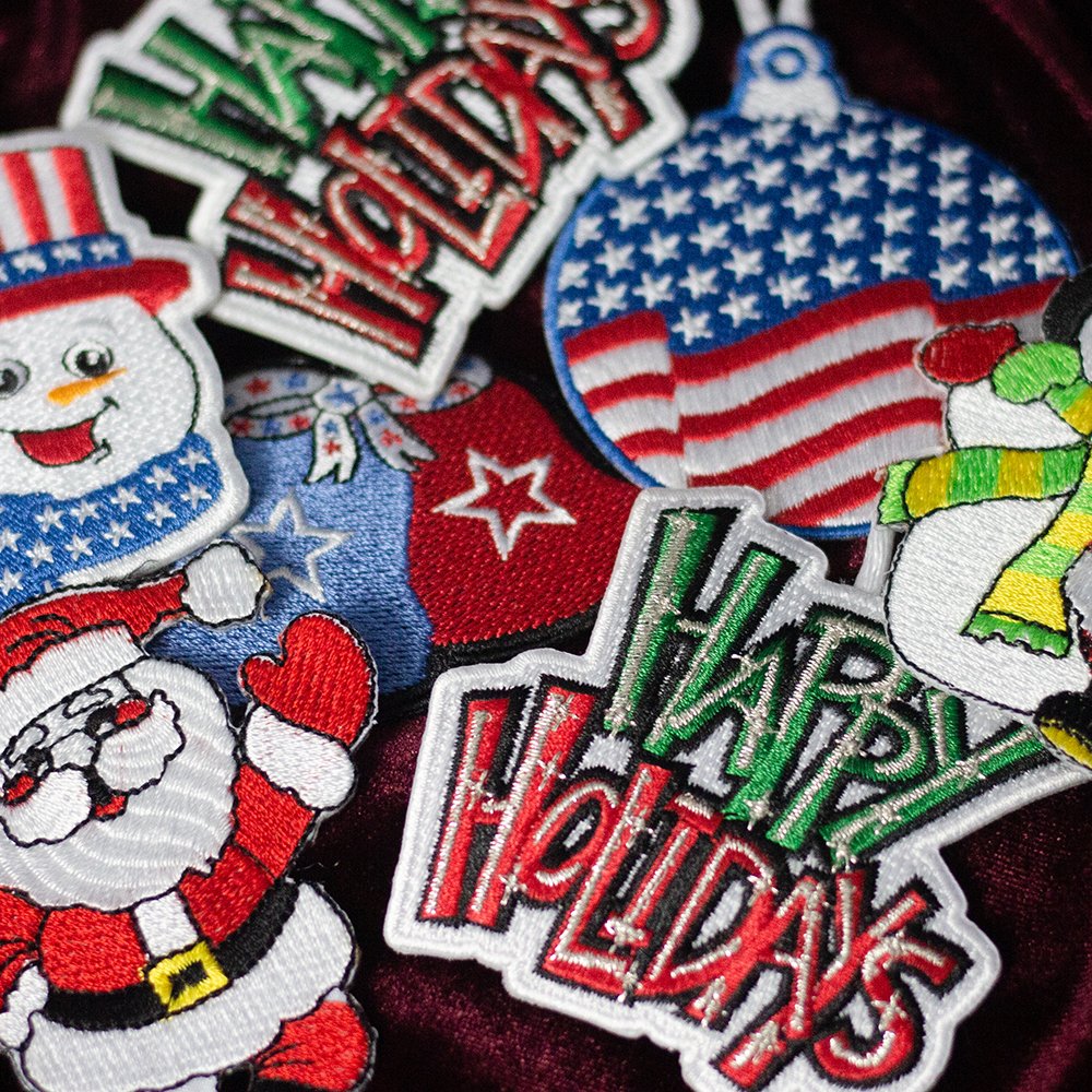 ImprintsUSA's tweet photo. Now’s the time to start thinking about the Holidays. Start ordering holiday patches to make sure you can start decorating your holiday gifts with custom patches. Stay stress free and think ahead with Penn Emblem by calling our Customer Support Team at 800-793-7366. https://t.co/4sgqWfwypR