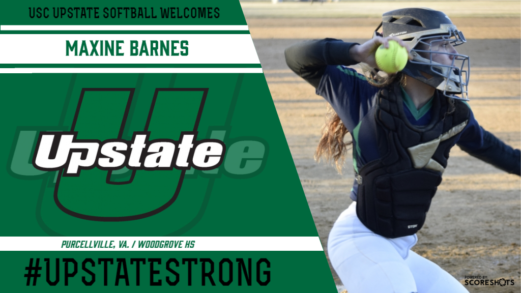 UpstateSoftball's tweet photo. Our fifth signee is Maxine Barnes out of Woodgrove High School in Purcellville, Va. Welcome to the @UpstateSoftball family! #USCUpstate #UpstateStrong https://t.co/HnVQzyruzd
