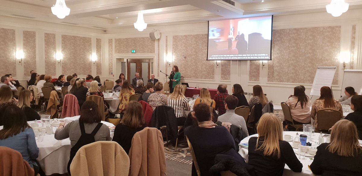 WesternHSCTrust's tweet photo. Dept of Health Permanent Secretary, Richard Pengelly, attends the Signs of Saftey Training event with @WesternHSCTrust Family &amp; Childcare Social Workers at @SilvrbirchHotel In Omagh @healthdpt https://t.co/FWsBFLq8Nd