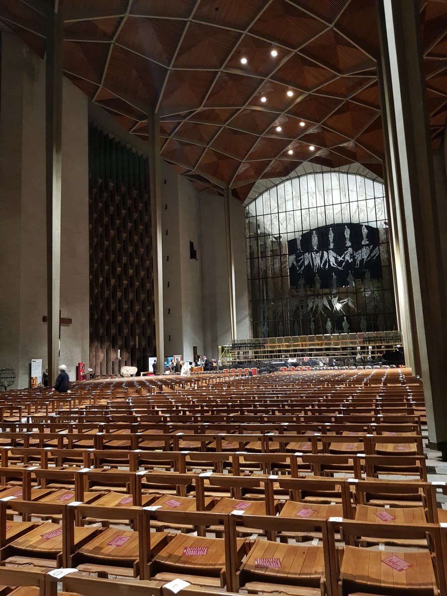 IDomnich's tweet photo. Incredible to sing in the space of @CovCathedral with amazing @rpoonline @CovCathChorus #BrightonFestivalchorus #choristersofCoventryCathedral @gwilymbowen #Laurencewhite and three conductor's #SimonOver, #KerryBeaumont, #PaulLeddingtonWrite https://t.co/ZxZLrTguk9