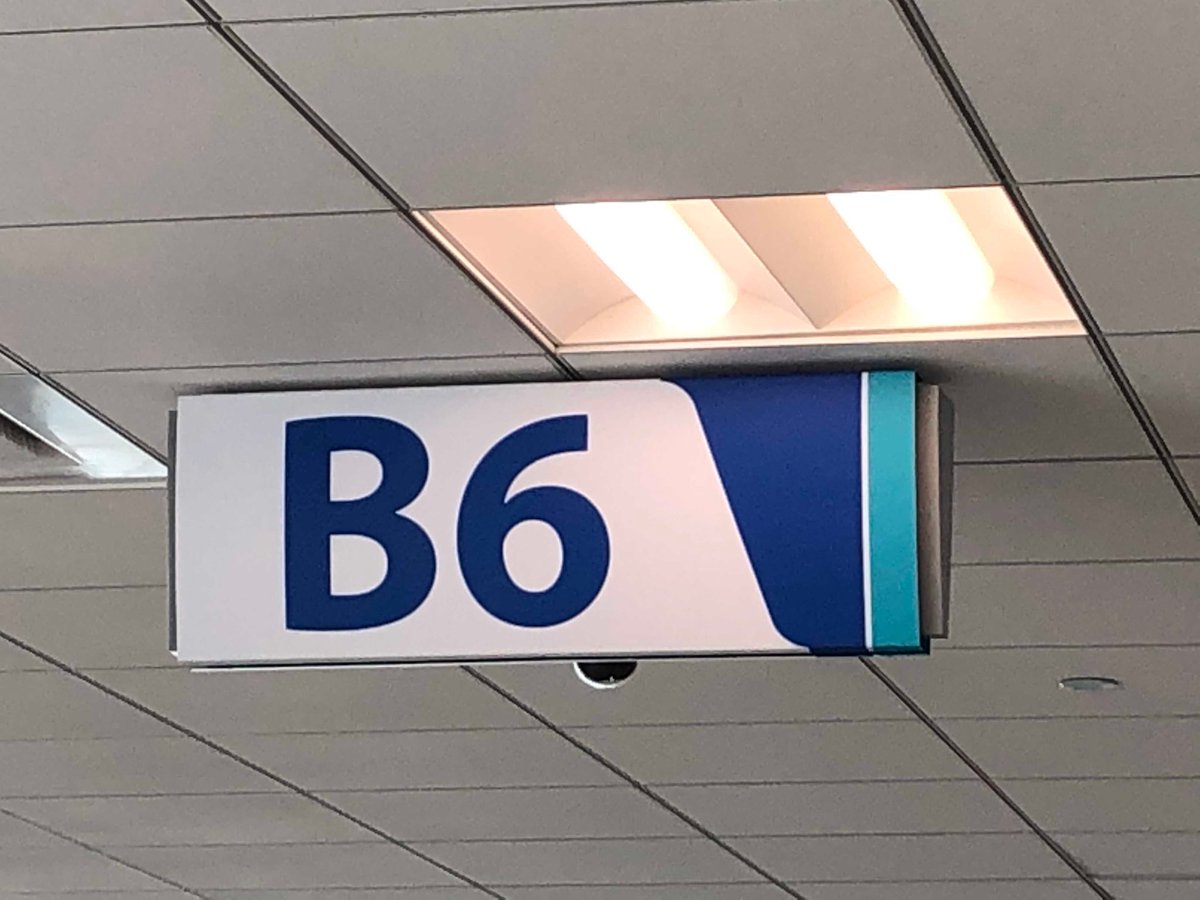 Laurenjdonoghue's tweet photo. Most fitting gate number for leaving #IMGC2018 with @bkhamp. Thanks, beautiful Puerto Rico. https://t.co/hSV6RacXoW