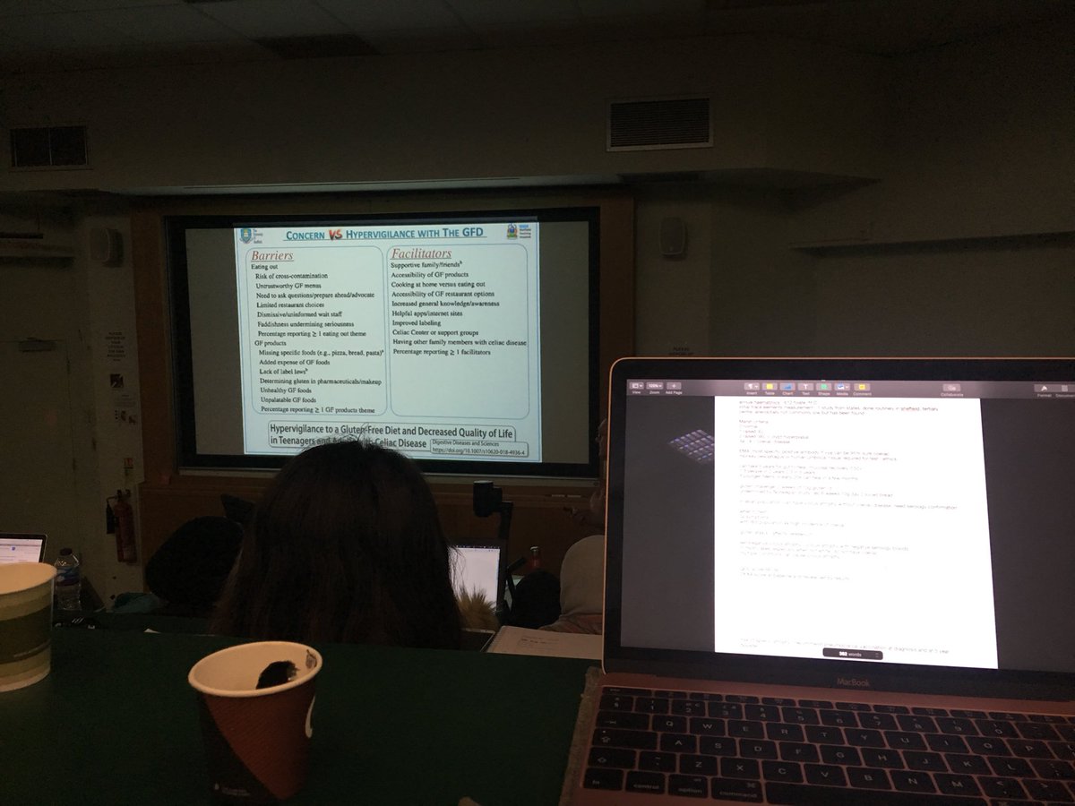 Brilliant lecture from <a href="/trott_nick/">Nick Trott</a> yesterday <a href="/UoN/">doop</a> re: the holistic and realistic #dietetic management of #coeliacdisease and it’s complications. Discussions have already been had to kick start group education - enthusiasm is infectious 👍🏼👍🏼  <a href="/NUHDietetics/">NottmDietetics 🏳️‍🌈</a> #LBR #whatRDsdo #MSc