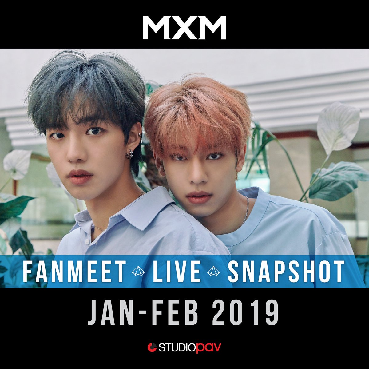 studio_pav's tweet photo. MXM makes 6 stops in the USA early next year as their 1st US tour
Get ready for unbeatable perks, including a free CD for personal signature by MXM, group photos, hi-touches and of course our special 'Pick-A-Pose' Snapshot session will be the highlight of the night! 
#MXM BNMboys https://t.co/PSRqS3Opql