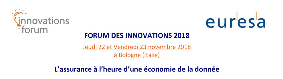 NiortTech's tweet image. 😃Les 22 et 23 novembre, @oliviergombert et @catherinelardy seront au Forum EURESA de Bologne pour parler des origines de Niort Tech et @assurtech_fr : &quot;La Coopétition comme nouvelle attitude face à des besoins partagés&quot; #FrenchAssurtech #Insurtech