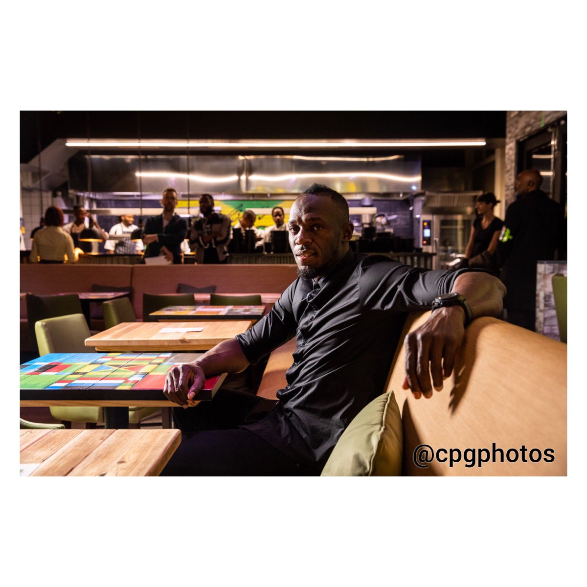 cpgphotos's tweet image. Usain Bolt - World’s fastest photo shoot - A real honour to be asked to photograph Usain Bolt as he launches his London restaurant Tracks and Records. He knows how to launch a restaurant. @usainbolt @TracksRecordsUK #UsainBolt #TracksandRecordsParty #TracksandRecords #London