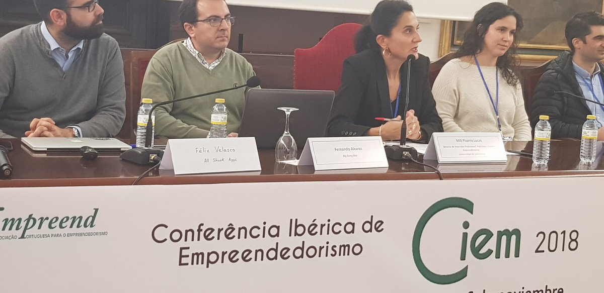 catedraemprende's tweet photo. @catedraemprende @usal #CIEM2018 EMPRESAS LIGADAS A LA UNIVERSIDAD: BUENAS PRACTICAS https://t.co/n1WGJLvKsH
