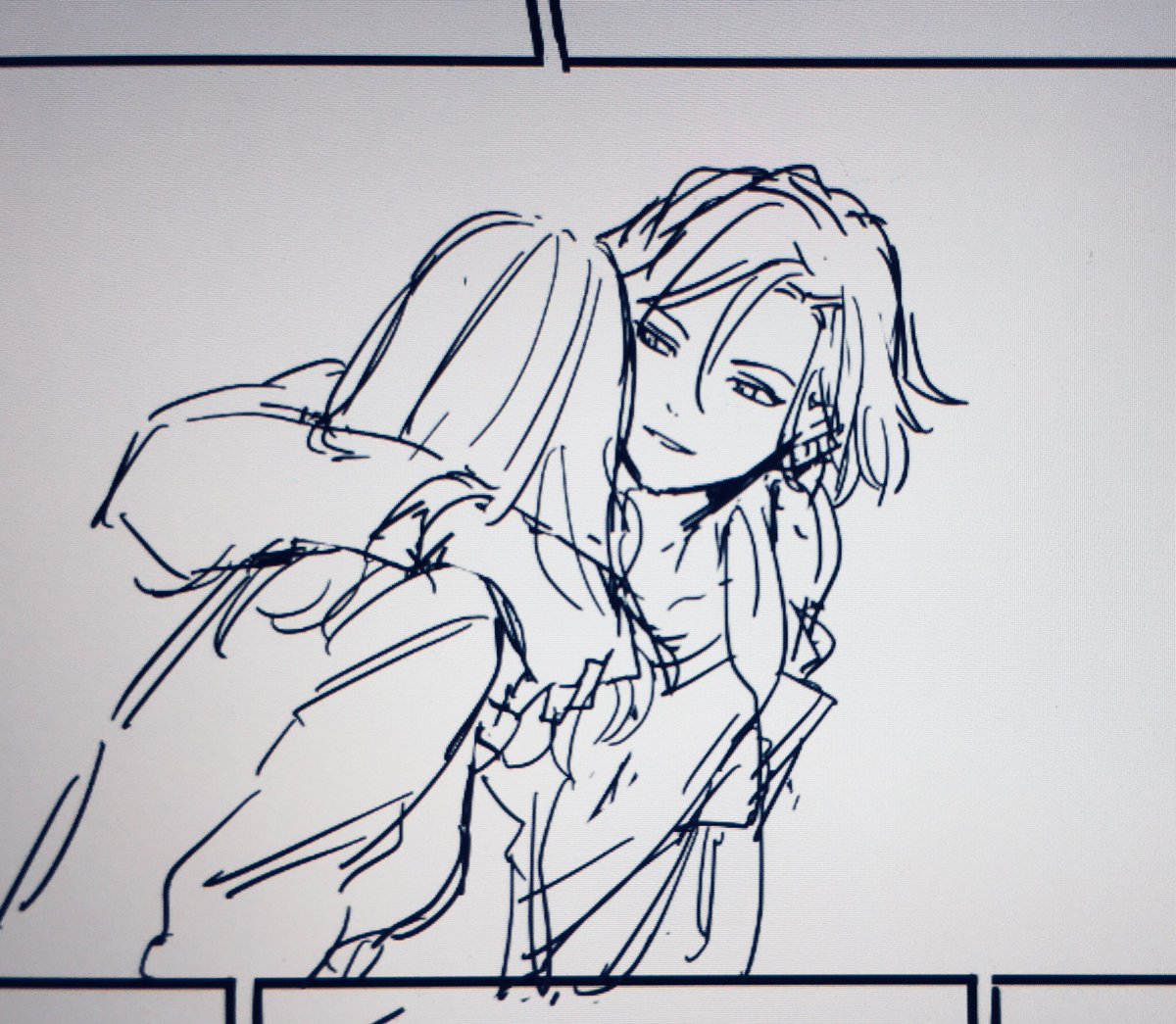 自分で描いといて、なんやこのモブ女はなれろやって思う万里くん過激派? 