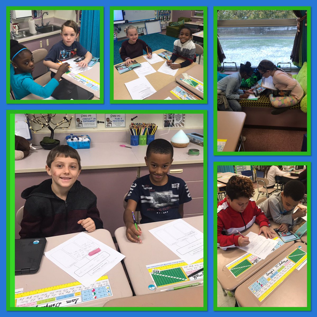 Class 205 is “working cooperatively“ on our main idea and key details activity! #richeyproud #WeAreRedClay