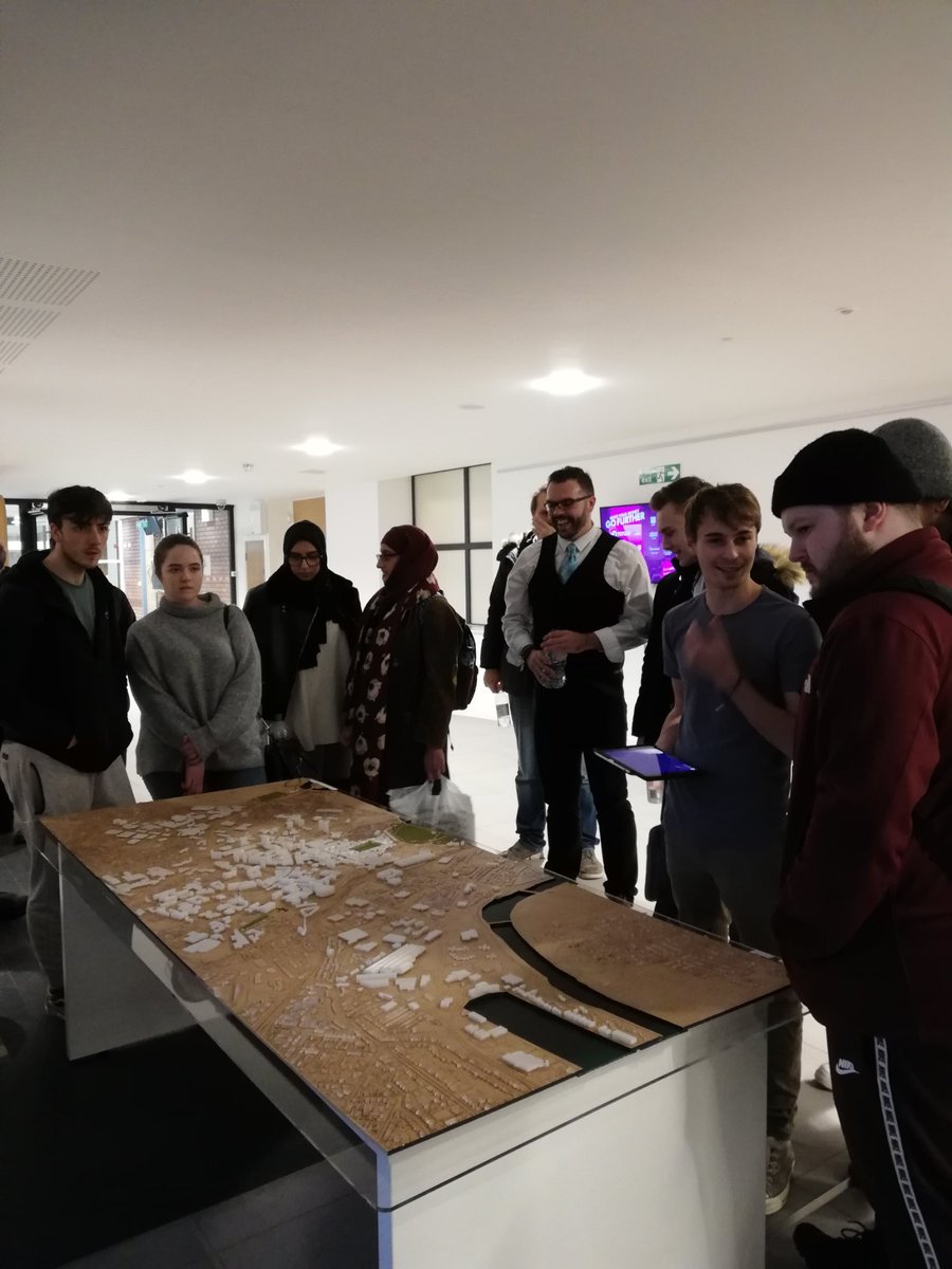 CityzenRoadshow's tweet photo. Busy drop-in at @UCLan at the last afternoon before the final presentation of the #RoadshowPreston. Great interest in what's going on! See the final plans tomorrow morning at 10AM in the Town Hall. @BkSWAT @BKTUDelft @andyvandendobbelsteen @CityzenEU @prestoncouncil https://t.co/Xoz8UqXLvL