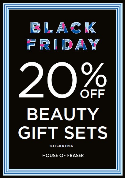 Looking for that perfect Christmas Gift? Come into House of Fraser Altrincham this weekend and get 20% of Beauty Gift Sets!!! Friday 16th-Sunday 18th! #Christmas #dior #clarins #houseoffraser #ysl #Clinique #lancome