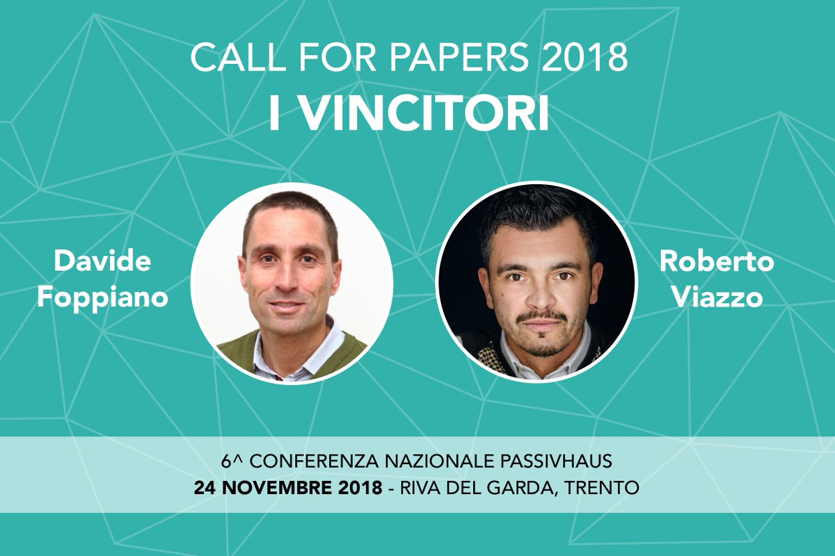 PH_Italia's tweet photo. @RobertoViazzo e @davidefoppiano sono i vincitori 🏆della Call for Papers 2018. Il loro lavoro sarà presentato alla 6^ Conferenza Nazionale Passivhaus. 
Ma c'è di più, molto di più: come la galleria espositiva sulla scuola del futuro. 
Leggi tutto https://t.co/HSWJ2YGLqv https://t.co/MZQOQ8wCPj