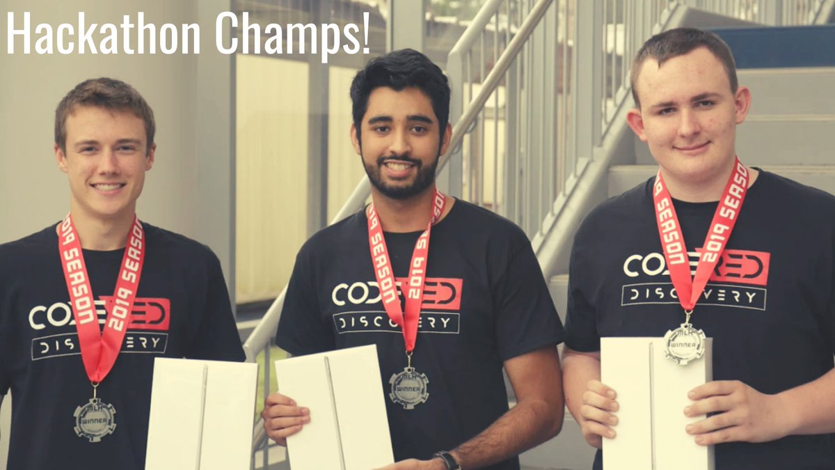 KleinISD's tweet photo. "Three High School Students Win Second Place in College Hackathon" | Link: https://t.co/DyS15FVz5e | #Promise2Purpose #KleinISD #codeREDHackathon @codeRED https://t.co/DyS15FVz5e https://t.co/QvuYQBDaur