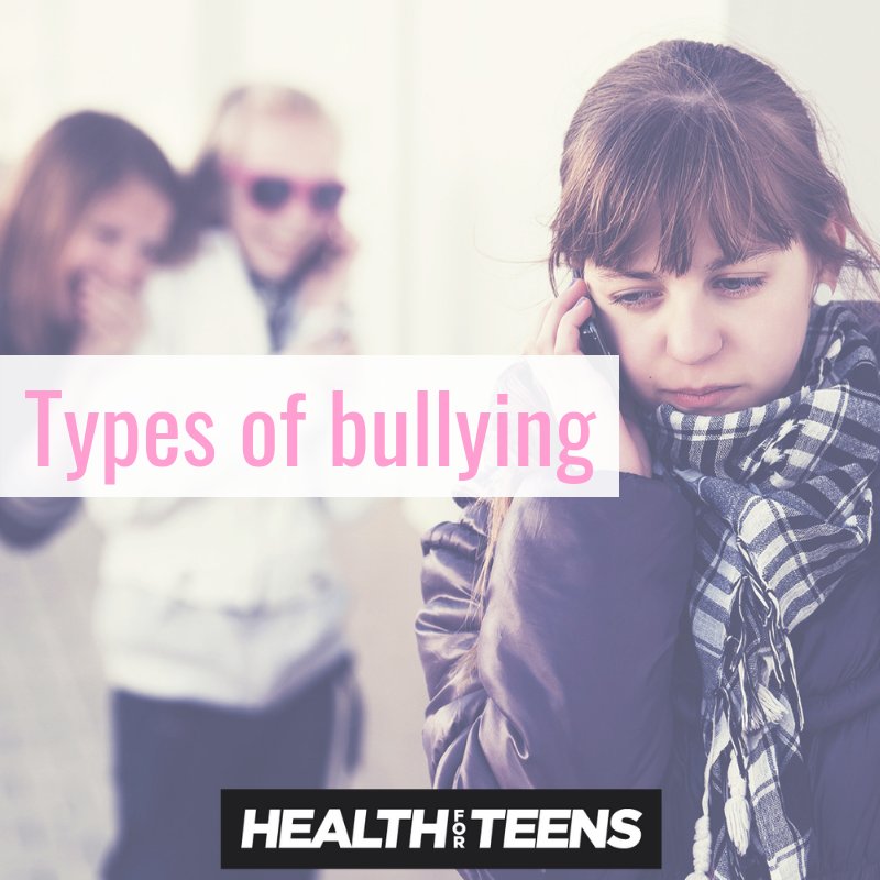 Bullying comes in many different forms, it could be physical, verbal or online, so find out more about these types of bullying and where to get support- healthforteens.co.uk/feelings/bully… #AntiBullyingWeek #abw2018 #stopbullying #chooserespect #HealthforTeens