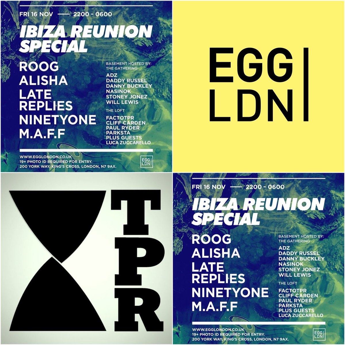 effect_84's tweet photo. Huge lineup for the Ibiza Reunion @Egg_Club_London tomorrow!! Make sure you check out the Twisted Plastic Records boys in The Loft!! Hit us up for discounted tickets!! #EggLDN #IbizaReunion #HouseMusic #Effect84 https://t.co/oDHzmeVDa1
