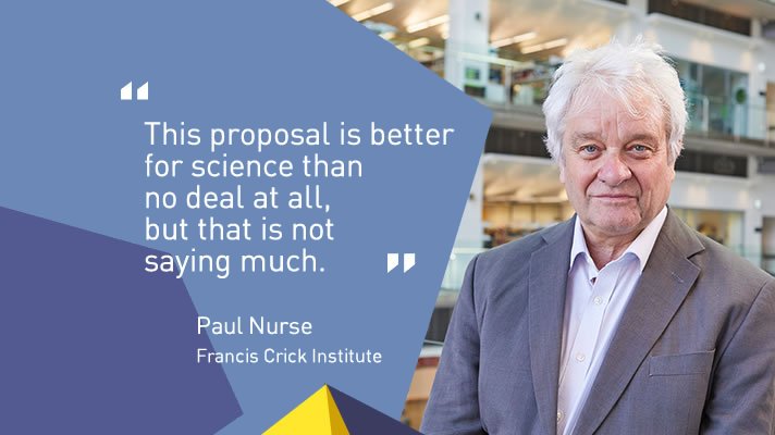 TheCrick's tweet photo. Our director Paul Nurse has responded to the latest proposed Brexit deal and what it means for science.

https://t.co/kNg3PxgjqN https://t.co/gtAKXhakVU