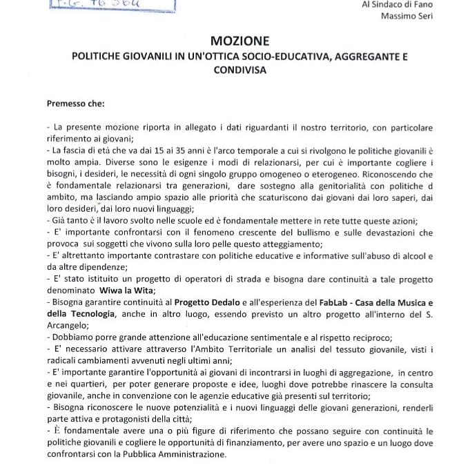 GiovaniDemFano's tweet photo. Mozione sulle politiche giovanili approvata all'unanimità! #politichegiovanili #giovamidemocratici #partitodemocratico #trinceagd #GDFano https://t.co/I26DP1v3Z3