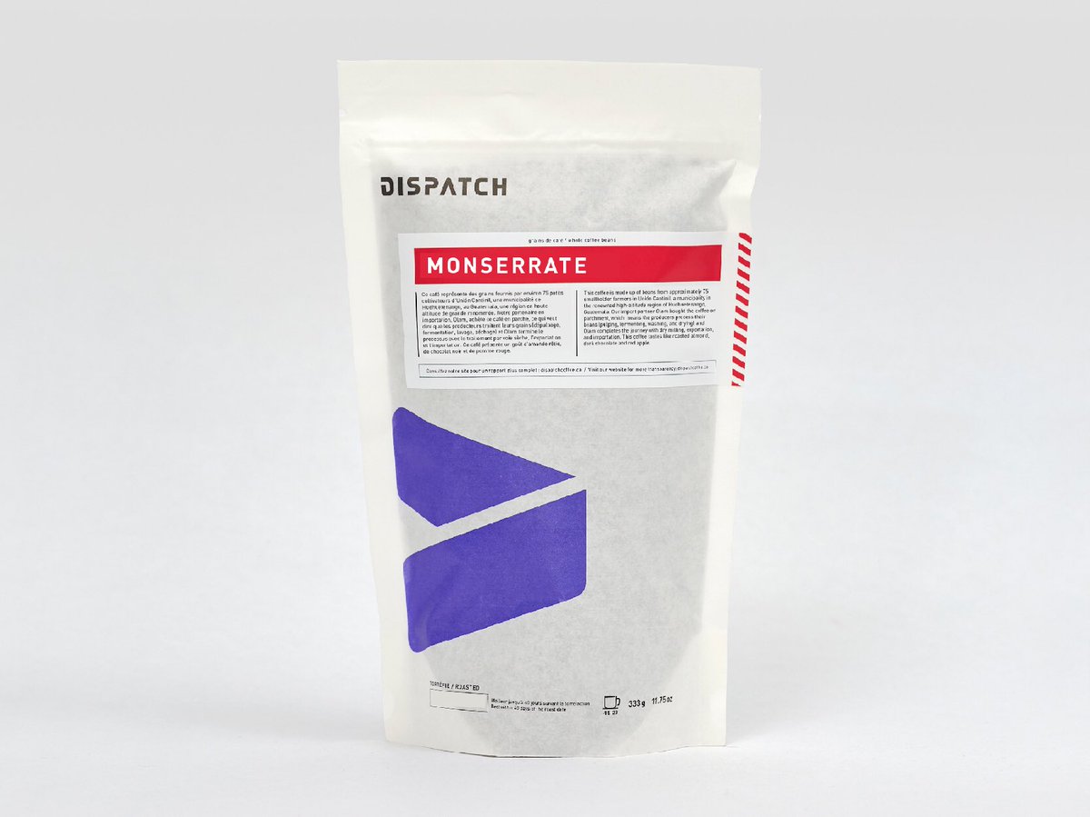 New Arrival! MONSERRATE from Colombia. This is a fully washed blend of sixty smallholder producers in the Huila Region of Colombia. Tasting like bakers chocolate, nectarine, walnut and orange. #yum #dispatchcoffee

Full story on our Facebook page: facebook.com/dispatchcoffee…